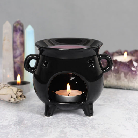 Black Cauldron Oil Wax Burner Star Cut Outs