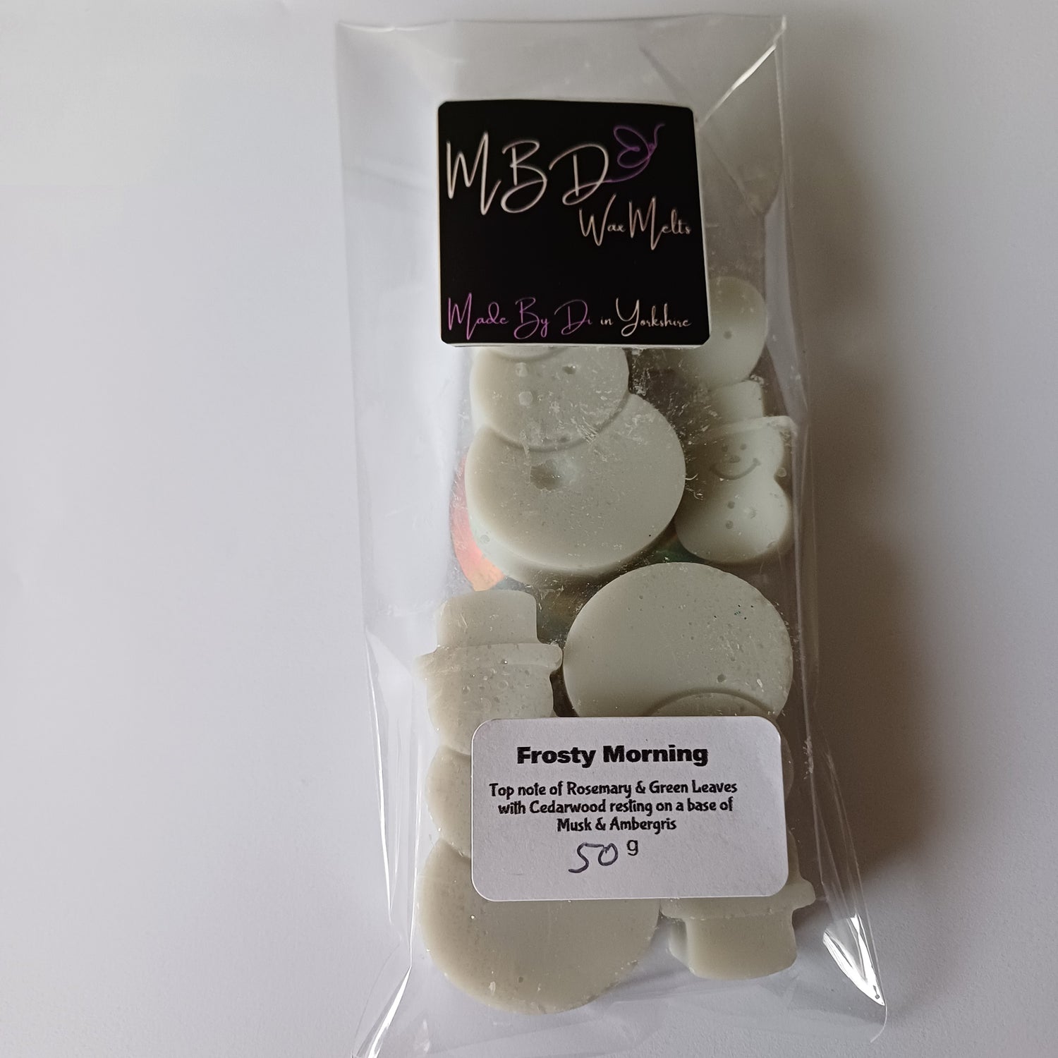 Packaged Snowman Shaped Wax Melts