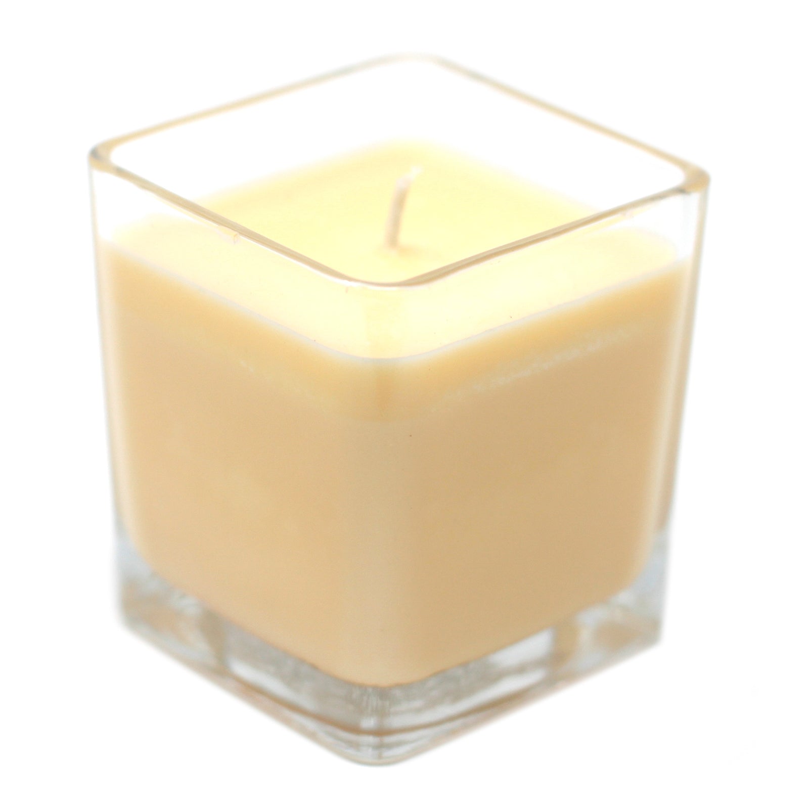 Grapefruit and Ginger Soy Wax Candle in glass jar.