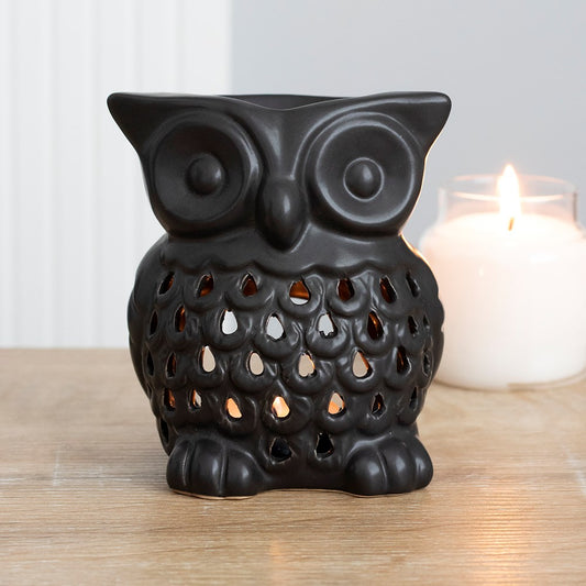 Ceramic  Owl Oil Wax Tealight Burner