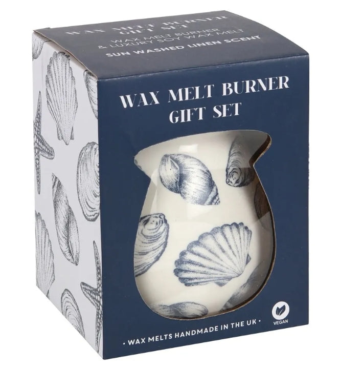 Ceramic Seashell Wax Melter Oil Burner