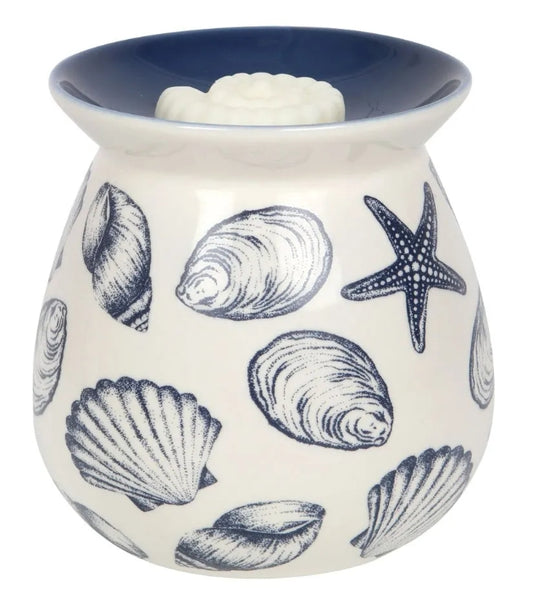 Ceramic Seashell Wax Melter Oil Burner